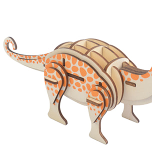 Puzzle 3D in legno. Brontosaurus. 36 pezzi.