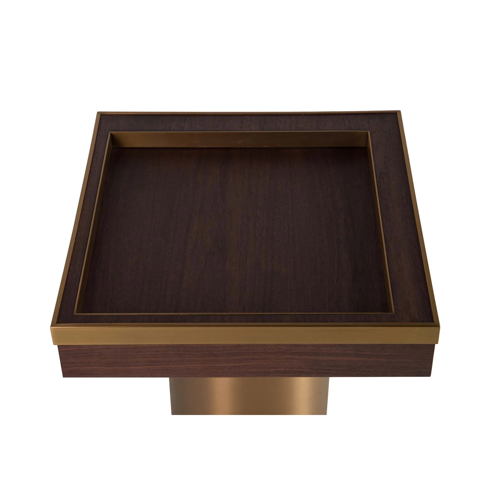 Mesa Auxiliar Mdf Acero Inoxidable Noblesse 50x50x50 Cm