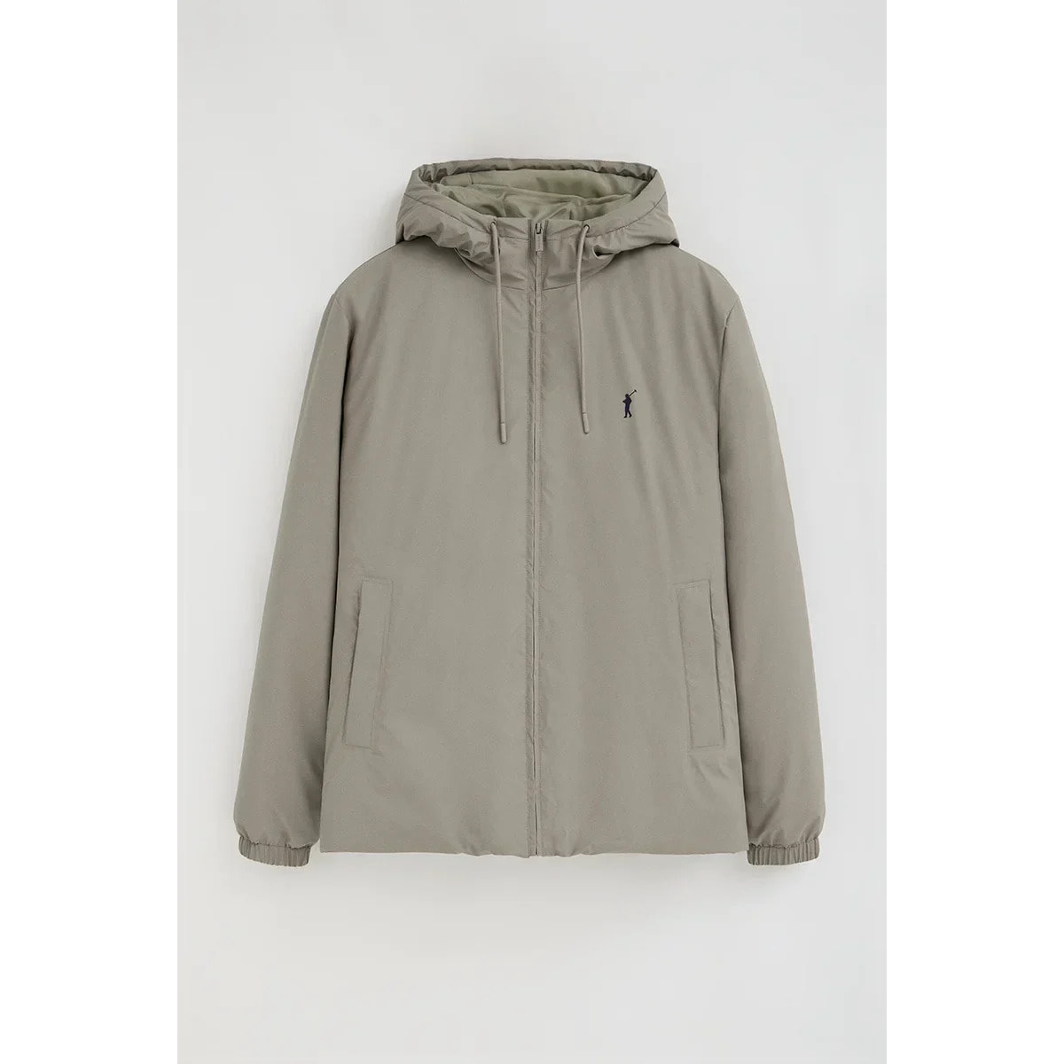 Chaqueta Dorsey color piedra con logo Rigby Go