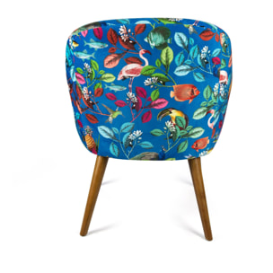 Poltrona Excelsa Rhapsody in poliestere e multistrato 70,5x65x83 cm multicolore