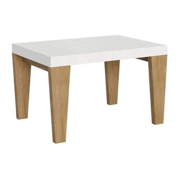 Table Spimbo Mix Extensible dessus Frêne Blanc structure Chêne Nature 90x130 Allongée 390