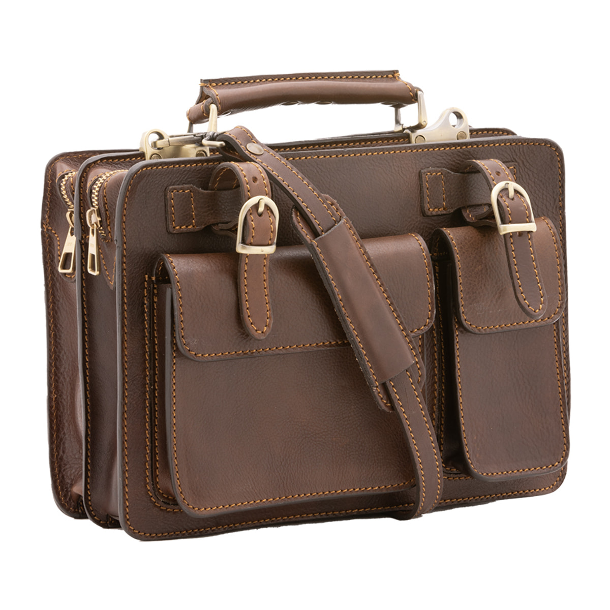 Borsa a mano  unisex In Vera pelle Made in Italy 32x23x10 cm