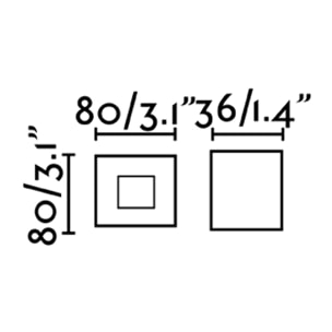 DART SQ Empotrable blanco 3000K
