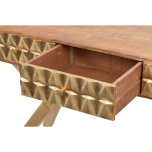 Consola Madera Metal Mumbai 180x45x80 Cm