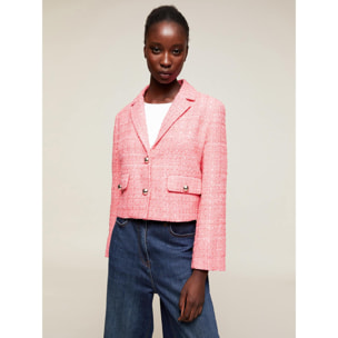 Motivi - Chaqueta corta de tweed - Rosa