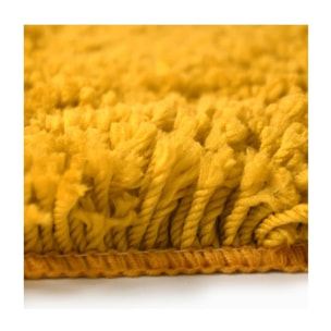 Tapis de bain rondMicrofibre HIGHLAND ?60cm Safran Spirella