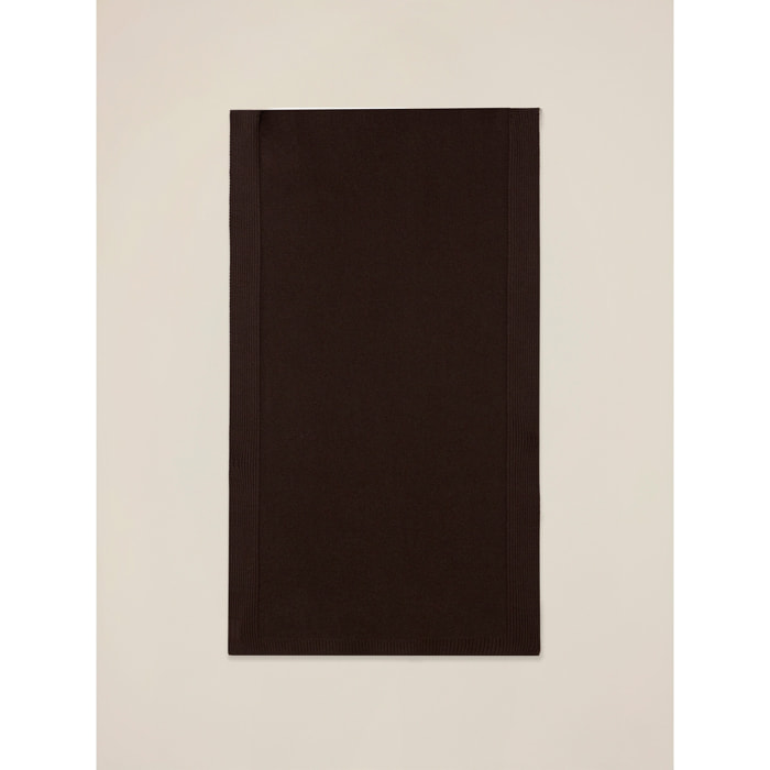 Oltre - Maxi sciarpa in maglia misto viscosa - Marrone