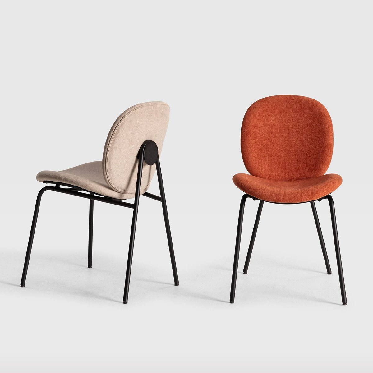 Lot de 2 chaises en tissu - BOREAL