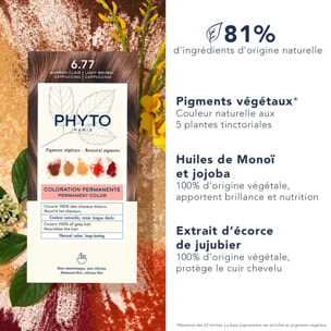 Coloration - 6.77 Marron Clair Cappuccino - Kit Coloration Permanente