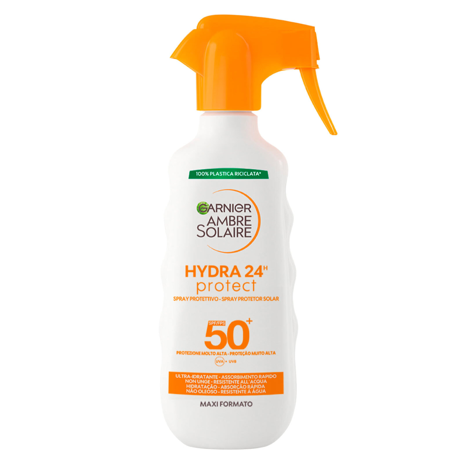 Spray Solare Protettivo SPF 50+ Idratante Ambre Solaire Hydra 24H Protect Protezione Molto Alta - Flacone da 270ml