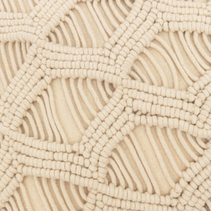 COJIN ALG MACRAME CHINI - FUNDA + RELLENO