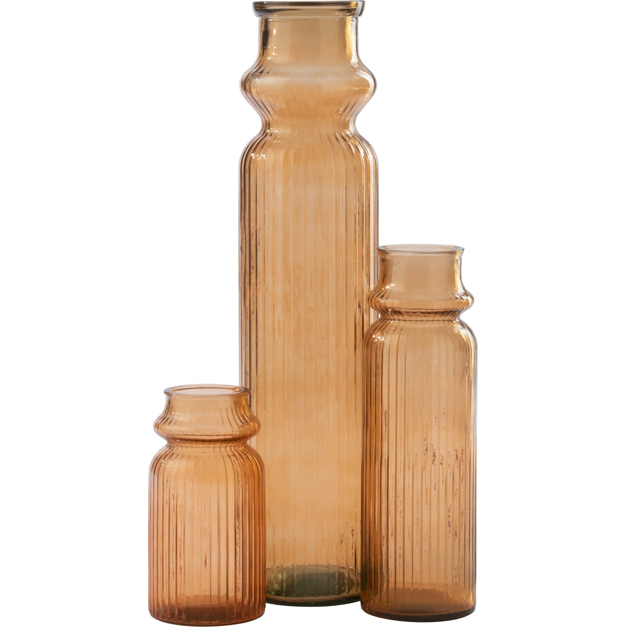 J-Line Vase Ligné - verre - orange