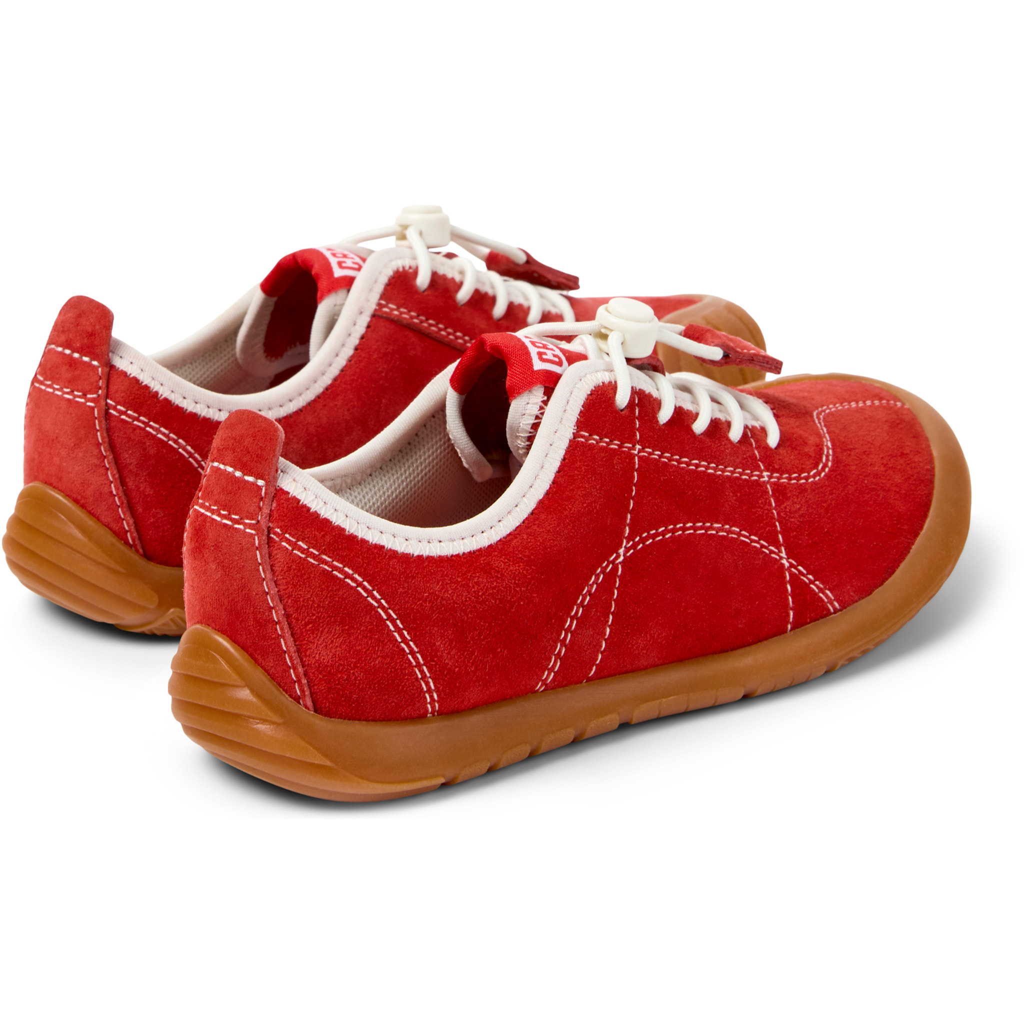 Sneakers - CAMPER Peu Path Kids - Rosso - Pelle nabuk