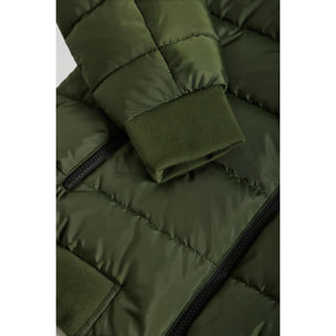 Chaqueta Dolomite acolchada verde con parche Polo Club