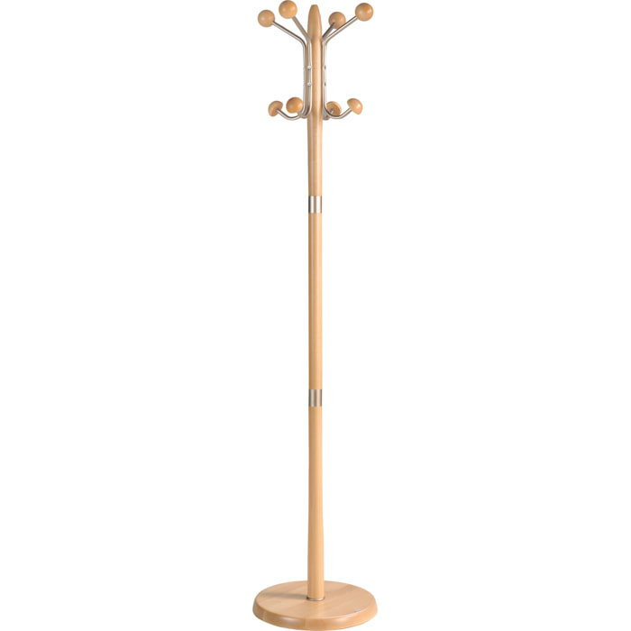 Perchero Menorca madera haya natural 180x37x37 cm