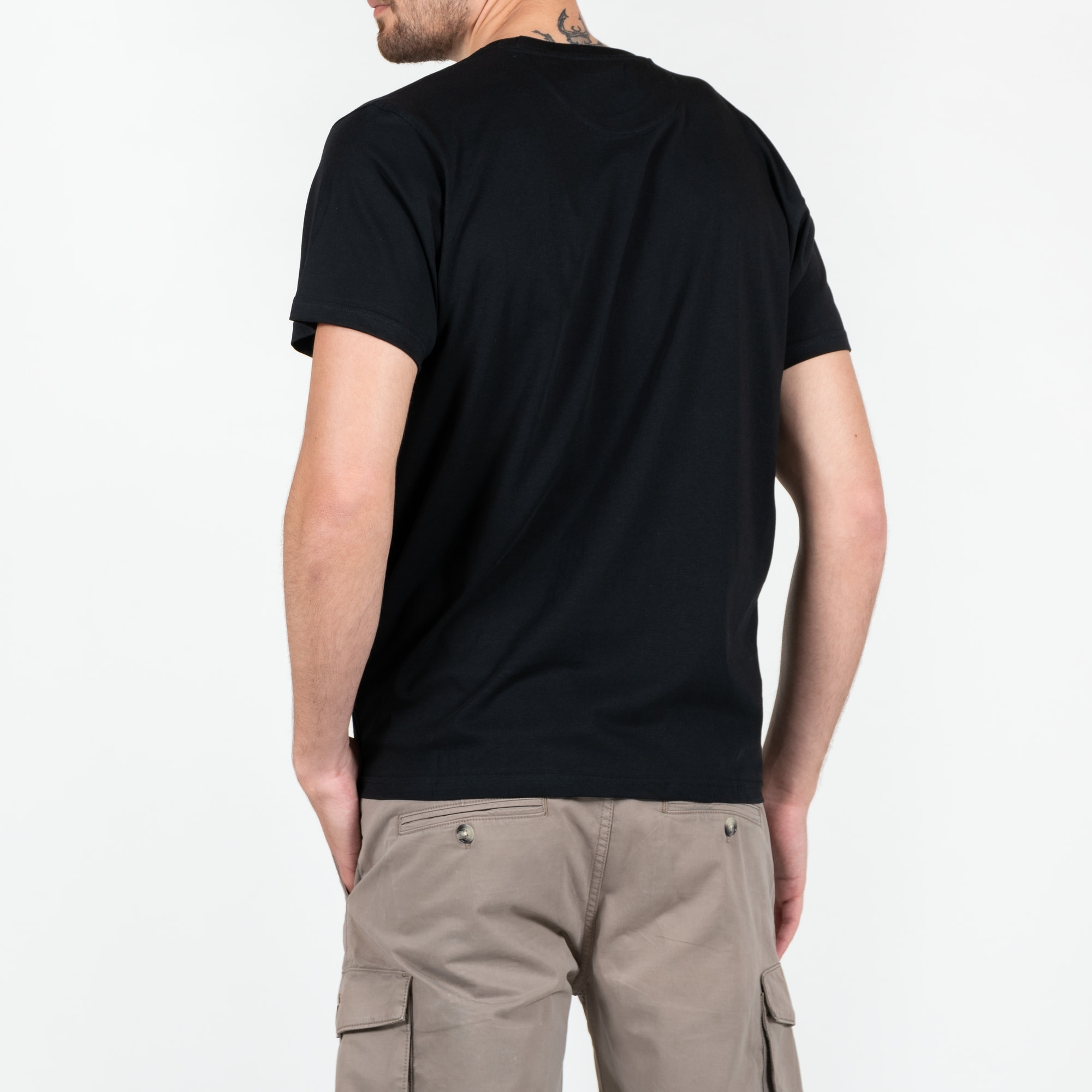 T-shirt basic con logo ricamato