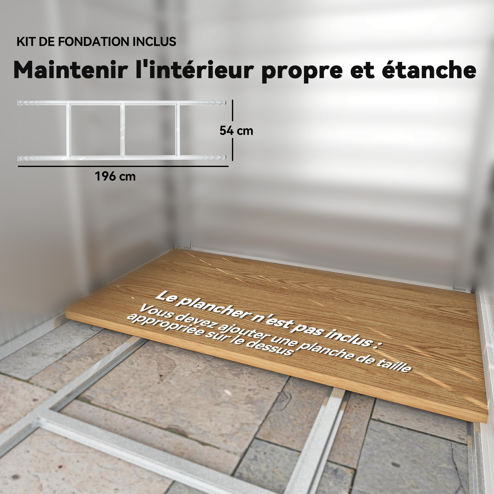 Abri de jardin métal cabanon 2,36m² dim. 213x 120x 166/194Hcm - 2 portes, cadenas, clé, gants inclus - acier effet bois taupe