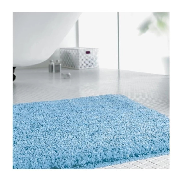 Tapis de bain Microfibre GOBI 60x90cm Bleu Clair Spirella