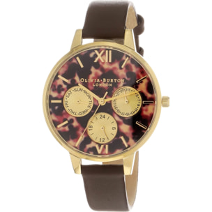 Reloj Olivia Burton OB16CG95 Mujer Analogico Cuarzo con Correa de Cuero