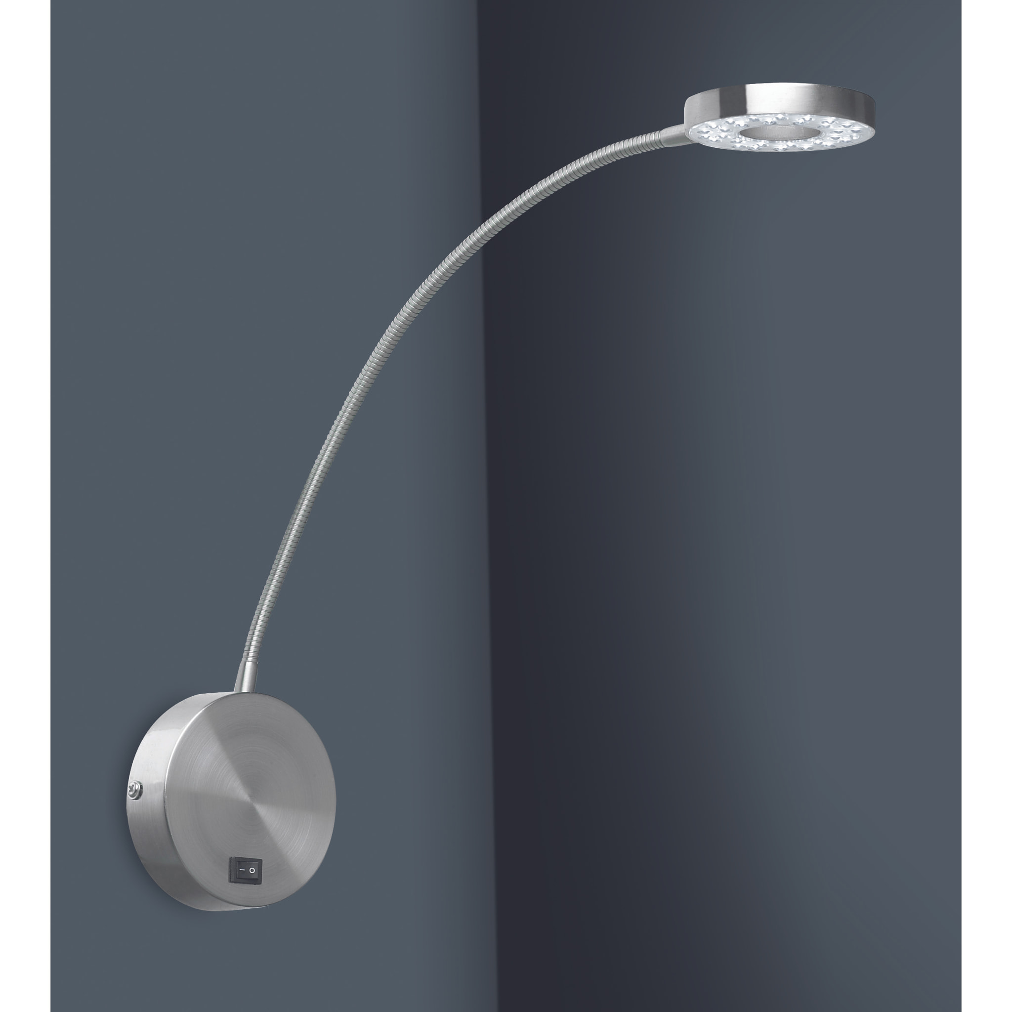FORLIGHT Luz De Lectura Llit Led 3,3W 4000K Niquel Santinado 133Lm