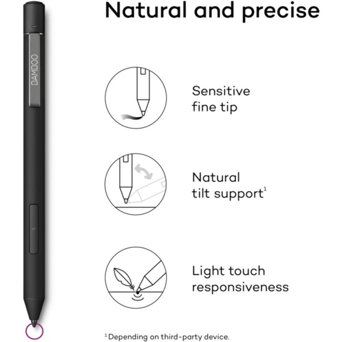 Stylo numérique WACOM BAMBOO INK Plus Noir Stylus