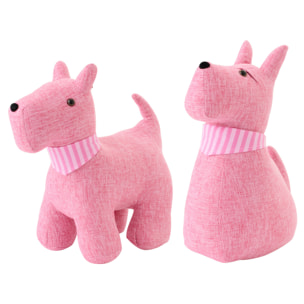 J-Line Cale-porte Chien + Foulard - polyester - rose - small - 2 pièces