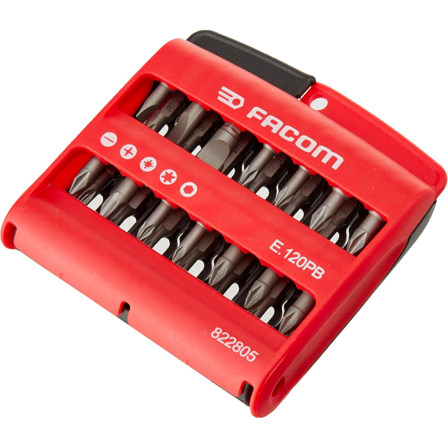 Jeu de 28 embouts de visssage (Plats, PH, PZ Torx et six pans)