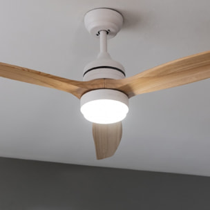 Cecotec Ventilador de techo con luz EnergySilence Aero 5275 WhiteWood Cecotec