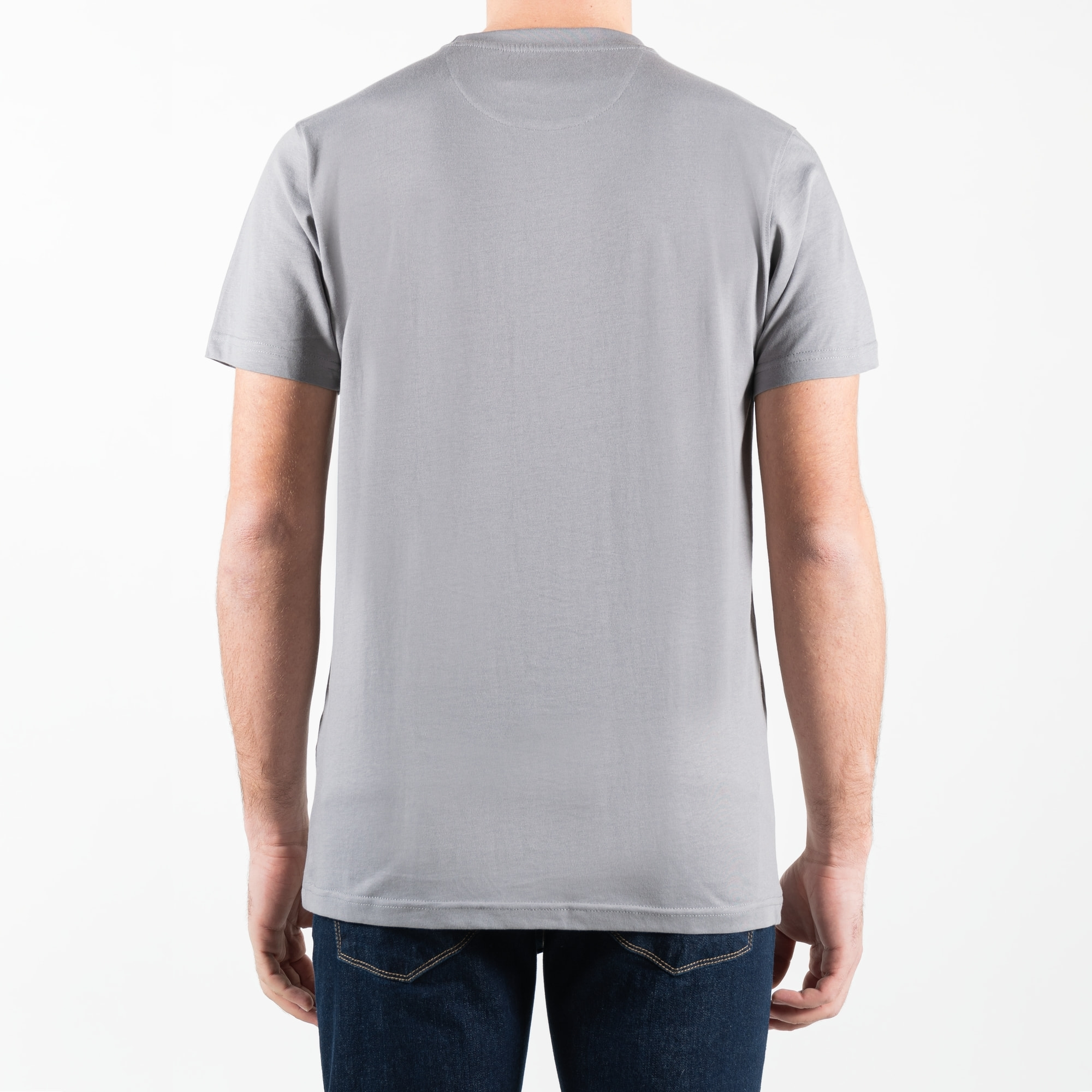 T-shirt in jersey con stampa centrale