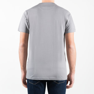 T-shirt in jersey con stampa centrale