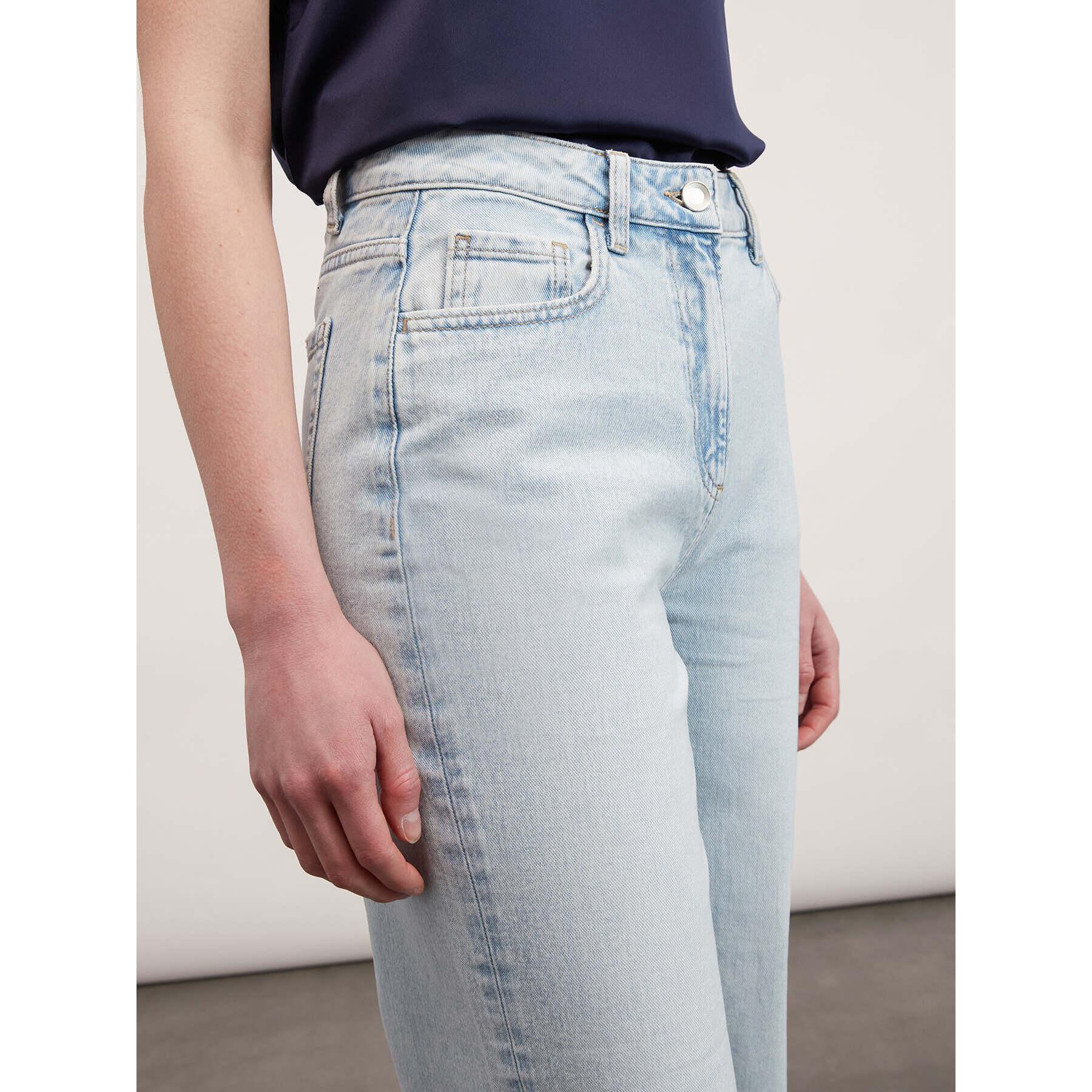 Motivi - Jeans cropped wide leg - Azzurro