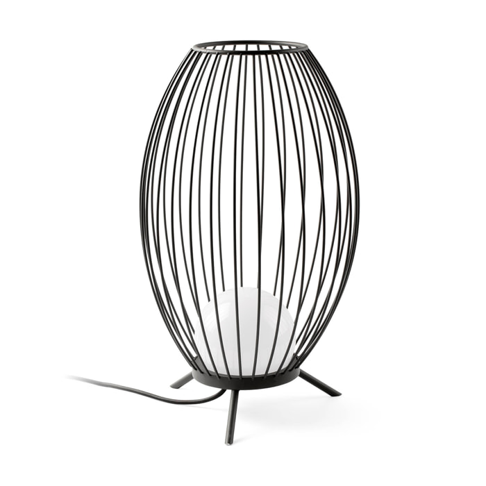 CAGE LED Lámpara portátil gris oscuro