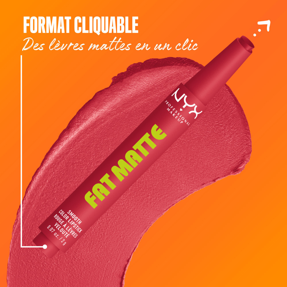 NYX Professional Makeup Fat Matte Rouge à Lèvres Mat Crémeux Flamingo Feather