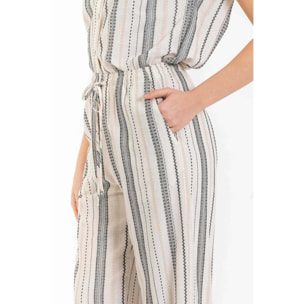Kocca - Pantaloni a palazzo fantasia a righe Donna
