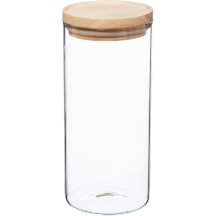 Boîte hermétique 5FIVE Hermet 1.3 l verre et bois