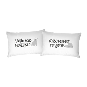 COPPIA FEDERE PRINTED, 100% Cotone, Stampa Digitale, Made in Italy - 43
