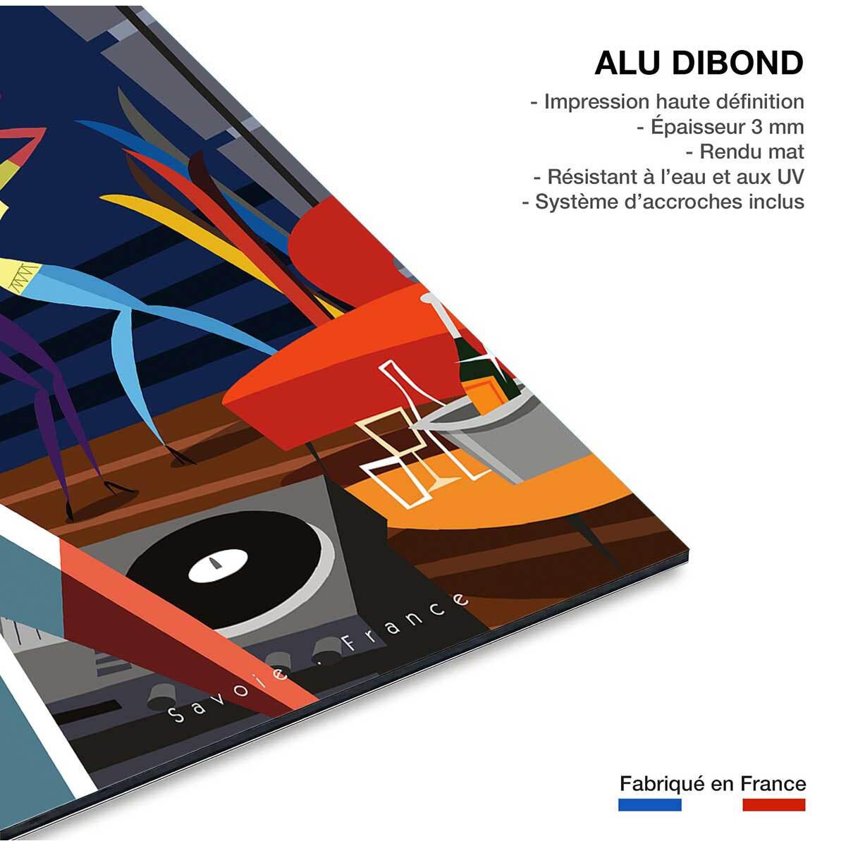 Tableau after ski en savoie Tableau alu Dibond