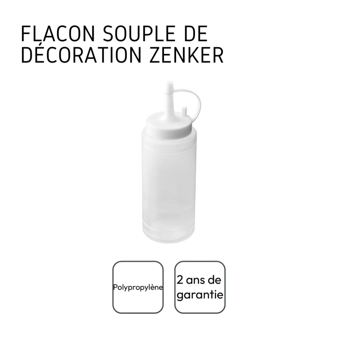 Ensemble de 2 Flacons souple de décoration Zenker
