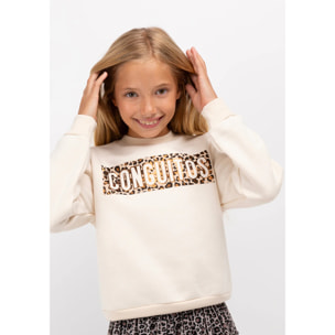 Sudadera de Niña Conguitos Beige