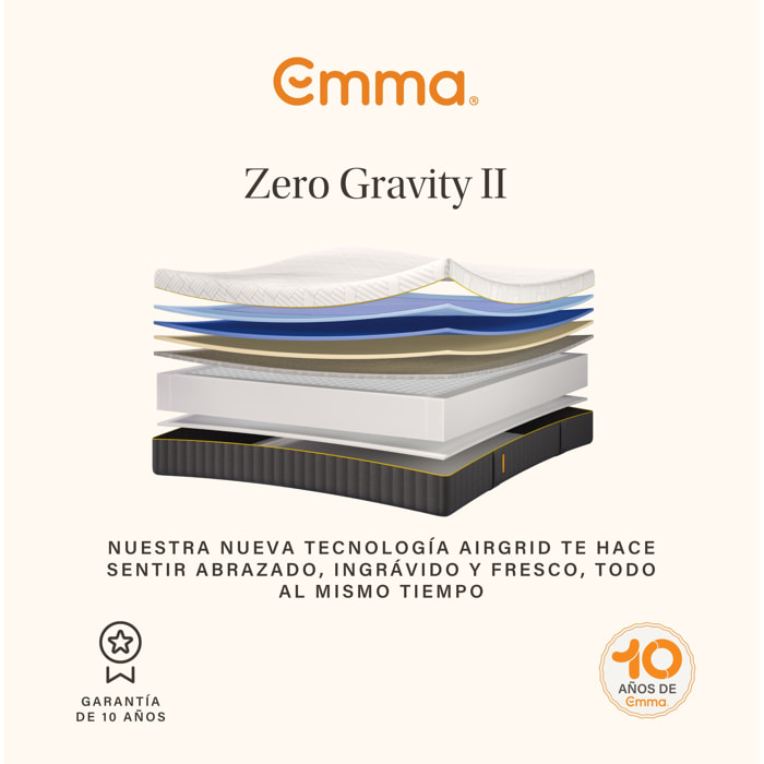 Colchón Hybrid Elite | Muelles, espuma y tecnología de gel Emma AirGrid® | 27cm