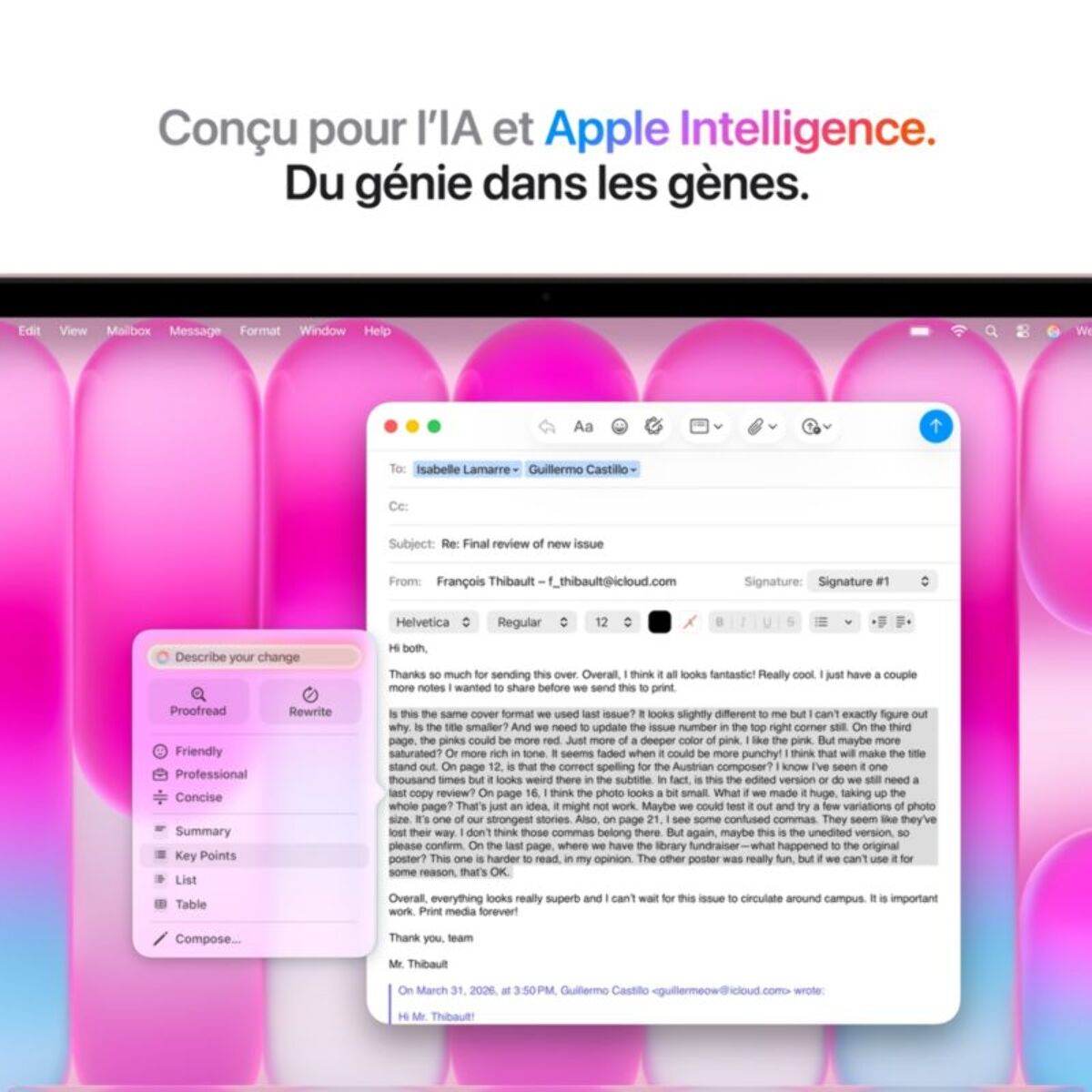 Ordinateur Apple MACBOOK Neo Puce A18 Pro CPU 6 / GPU 5 coeurs Mémoire RAM 8Go Stockage 512Go SSD Rose poudré avec Touch ID