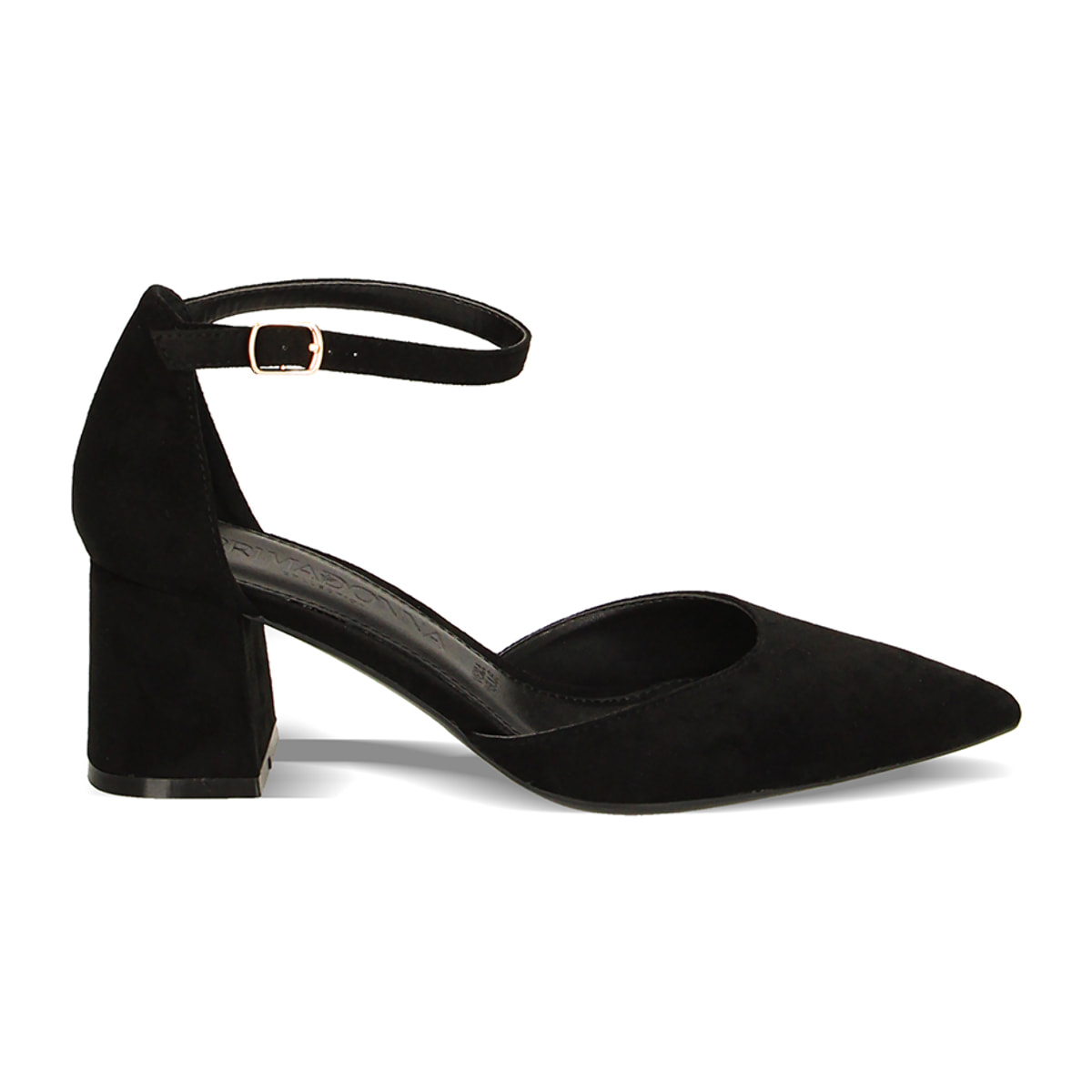 Open Shank negras en tela