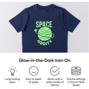 Accessoire CRICUT Glow in the dark Iron-On 30x60cm 1 sheet