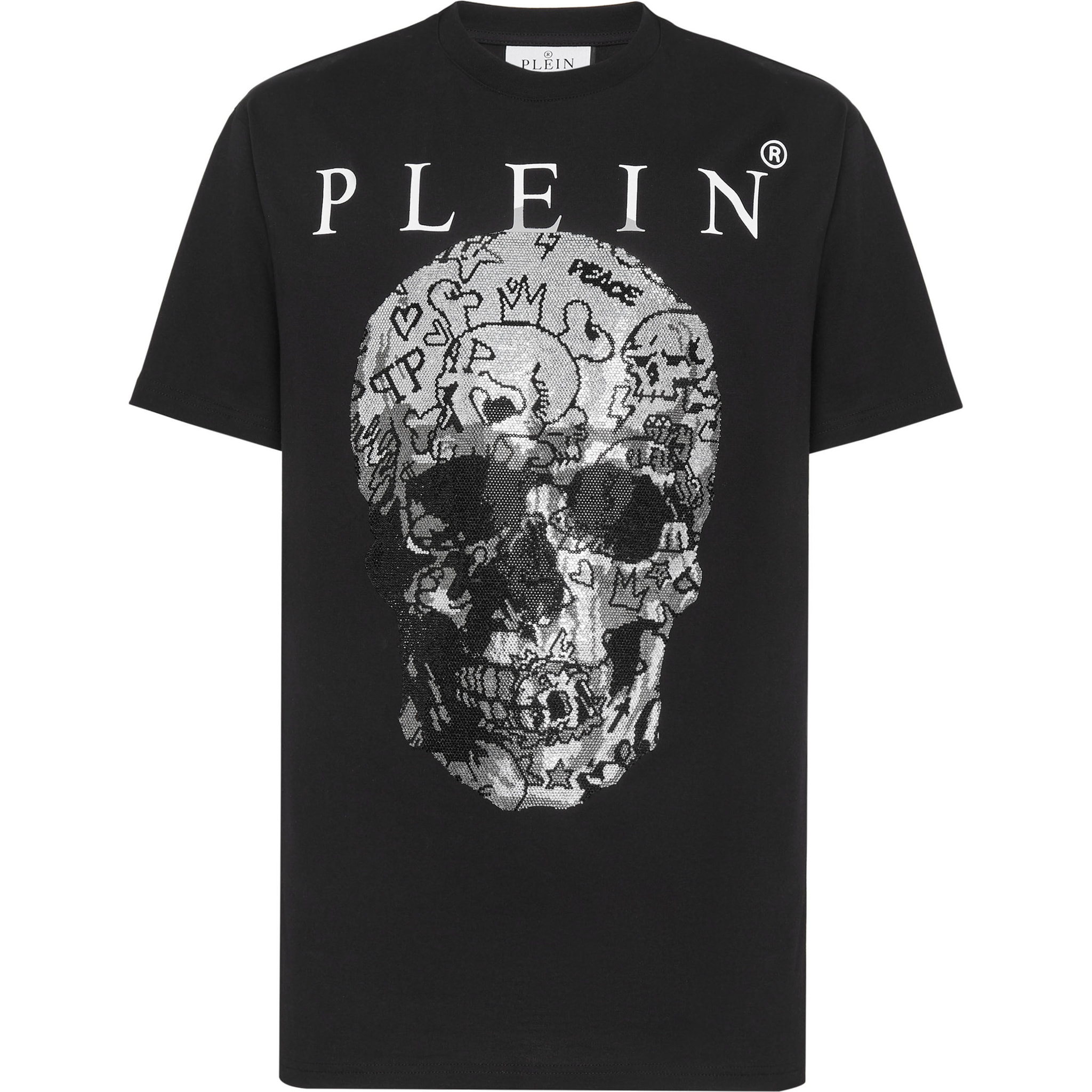 PHILIPP PLEIN T-Shirt Round Neck SKULL