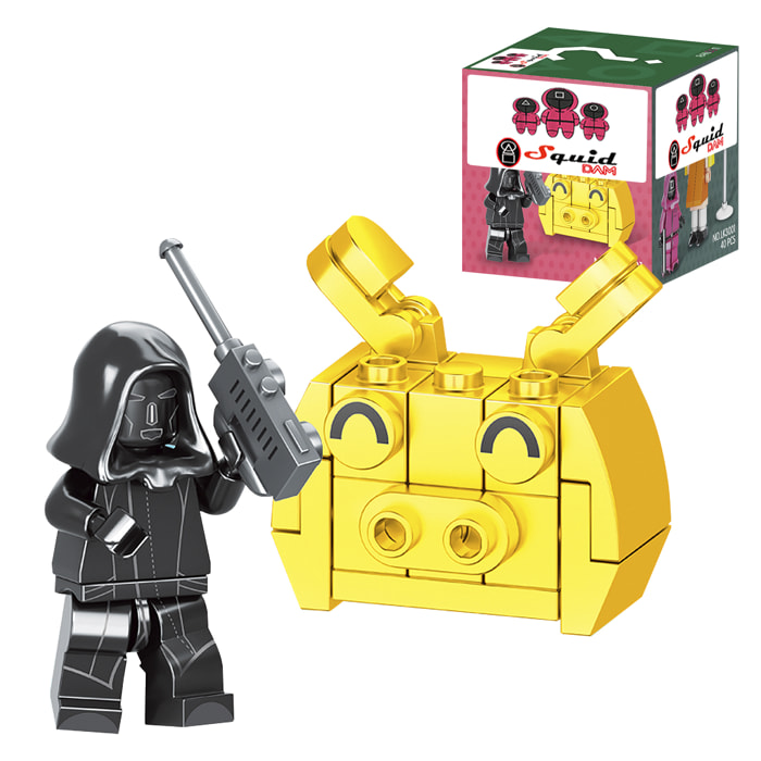 Squid LK4 blocchi di costruzione 38 pezzi compatibili. Leader e faccia di maiale.