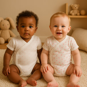 Pack 4 Body Cruzado Manga Corta