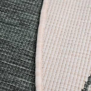 Tapis rond d'extérieur, kilim reversible EX1 D