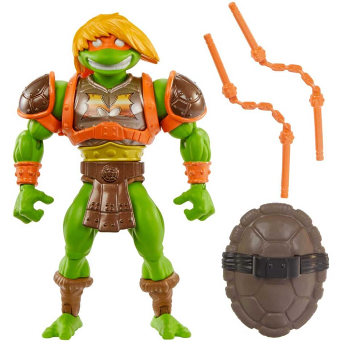 Motu X Tmnt: Turtles Of Grayskull Action Figura Michelangelo 14 Cm Mattel