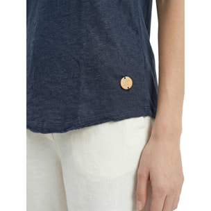 Camiseta sin mangas estilo safari urbano para mujer