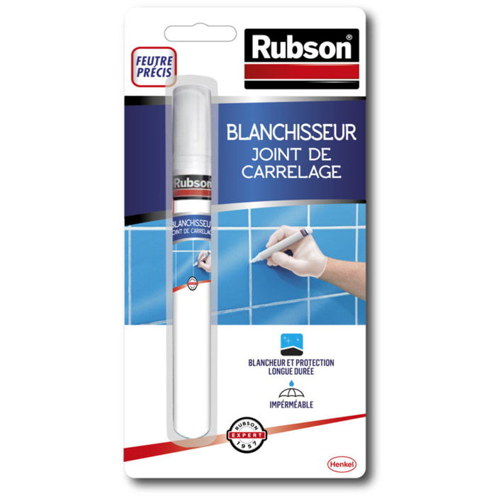 Pack de 2 - Rubson - Produits De Service Easy Service Rénov'Joint De Carrelage Blanc 7Ml